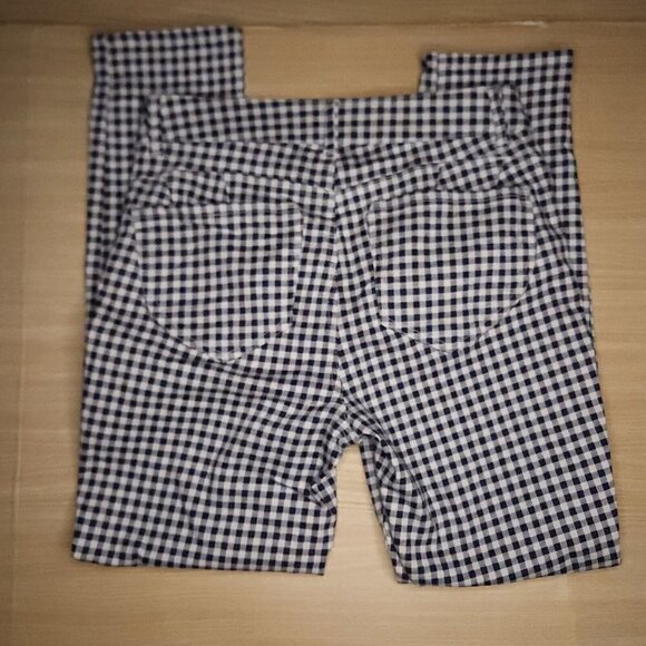 Draper James RSVP  Blue White Check Ankle Pants 8 - Picture 2 of 8